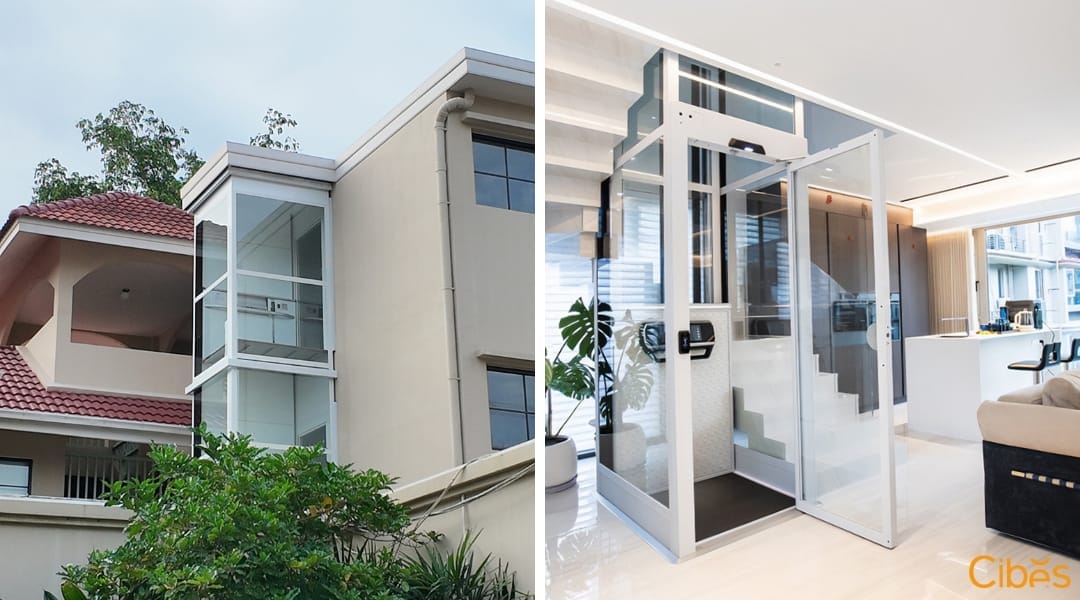 Reference Cibes Outdoor Indoor Architectural Drawings will design Home lift Indoor and Outdoor lift