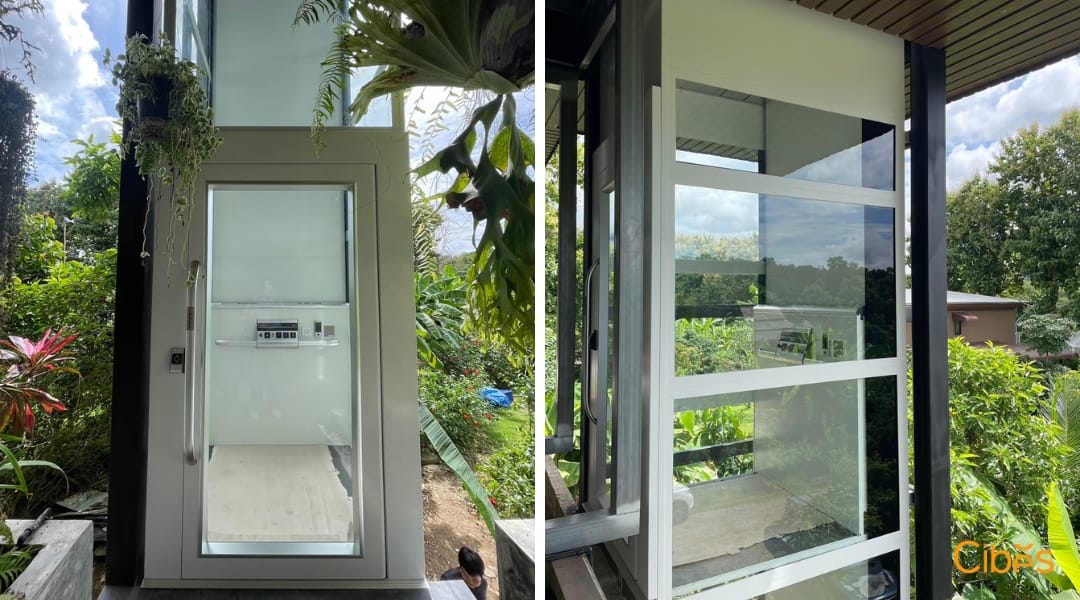 cibes uno ลิฟท์ภายนอก 3 ชั้น Chiang Mai Home Lift by Cibes Lift help to resolve about ‘Height Restrictions’