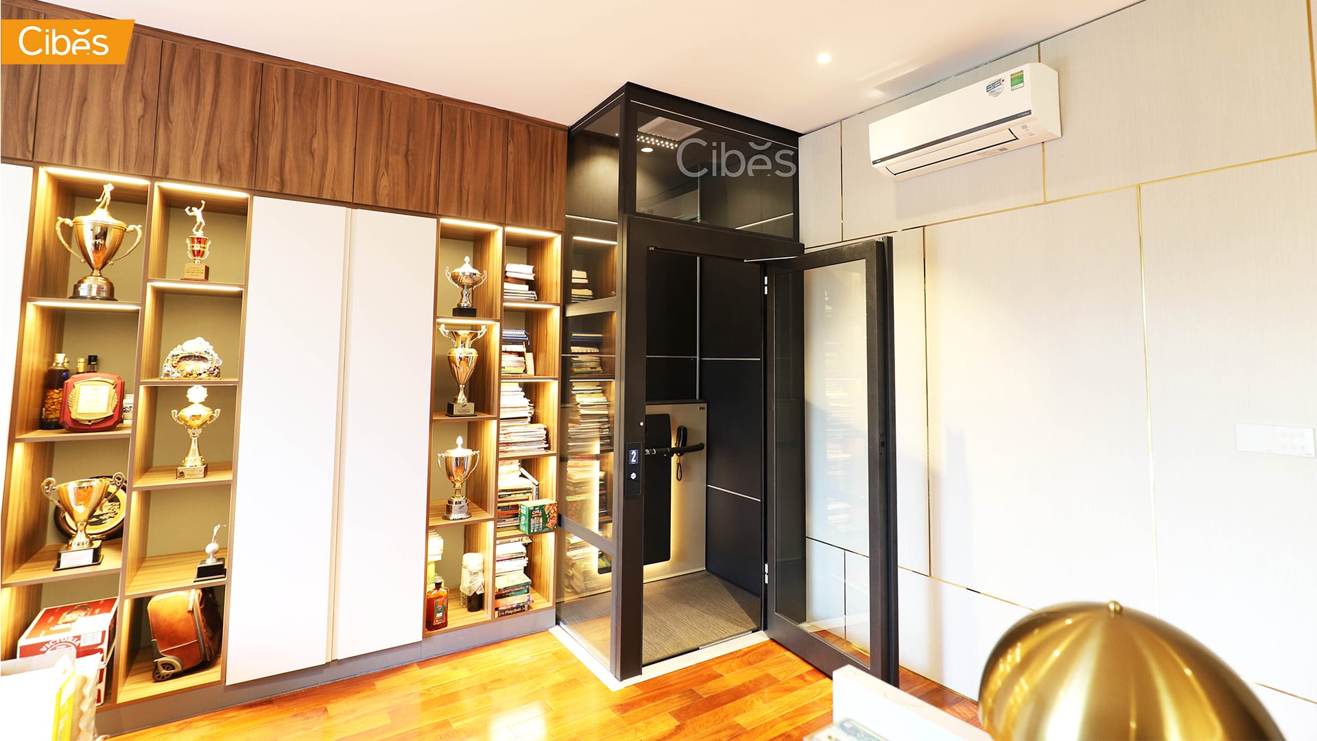 ตัวอย่างโครงการ 1217 x 900, Against a Wall, B, Case, Cibes Air, Finished, Images, January 4 Cibes AIR ลิฟท์บ้าน 3 ชั้น สี JANUARY4 (Black) (ขนาด 1217×900)| ภาพตัวอย่างลิฟท์บ้าน