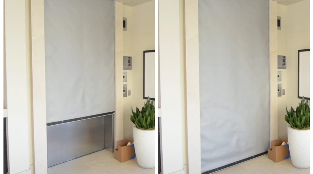 ม่านประตู Curtain Doors Curtain Doors is very specifications for use, We think it can not find this design in the Thailand