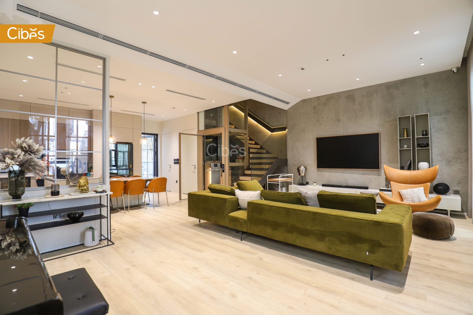 Cibes Air home elevator Quartz 2 2 Cibes AIR ลิฟท์บ้าน 4 ชั้น Standard สี QUARTZ 2 (ขนาด 1100 x 930)| ภาพตัวอย่างลิฟท์บ้าน