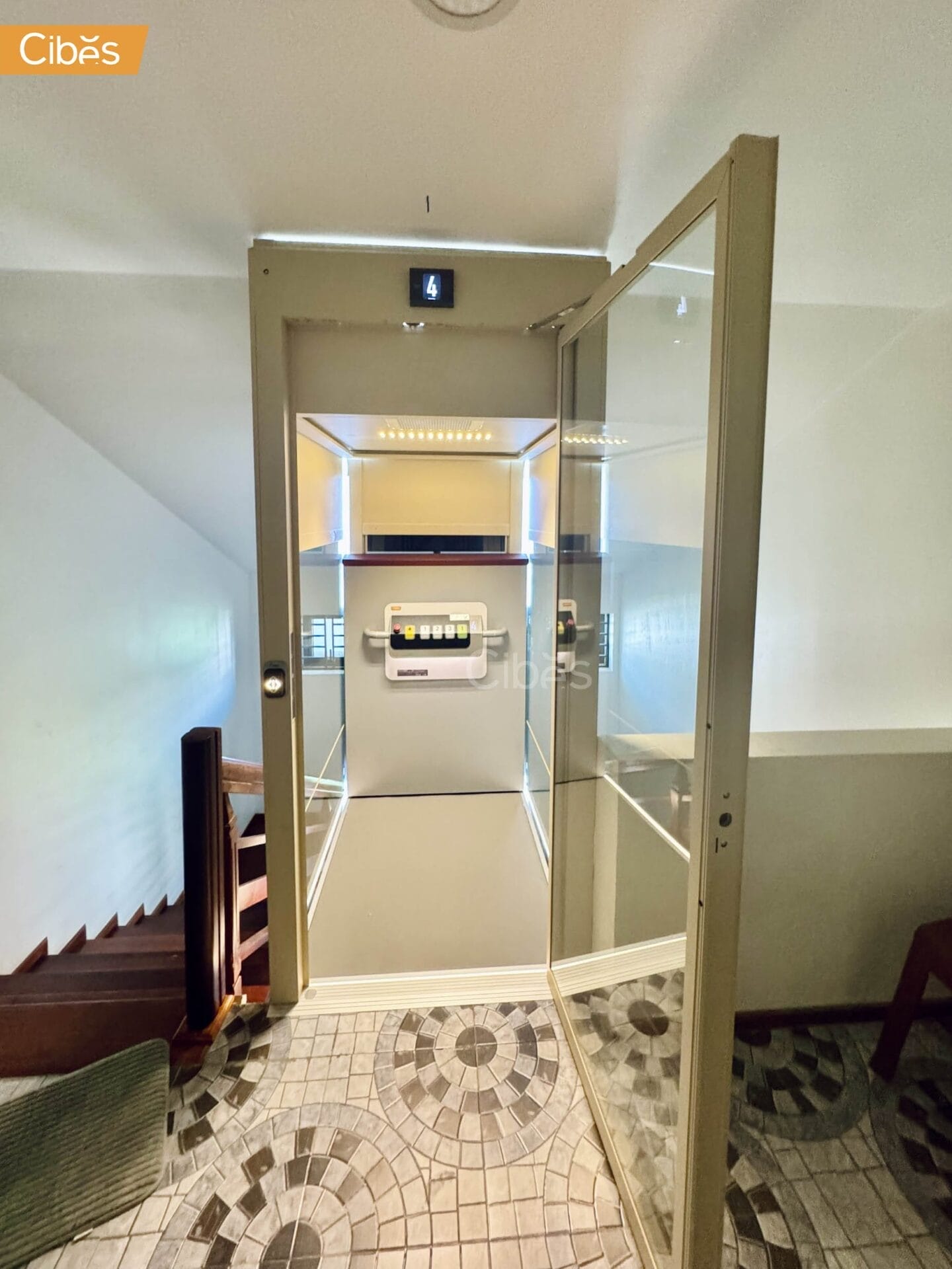 Cibes Cloud Plus home elevator Oyster White 6 Cibes Cloud Plus home elevator Oyster White 6