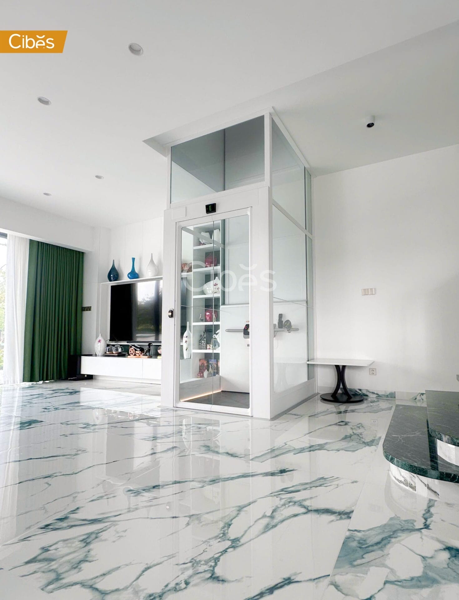 Cibes Cloud Plus home elevator Signal White 6 Cibes Cloud Plus home elevator Signal White 6