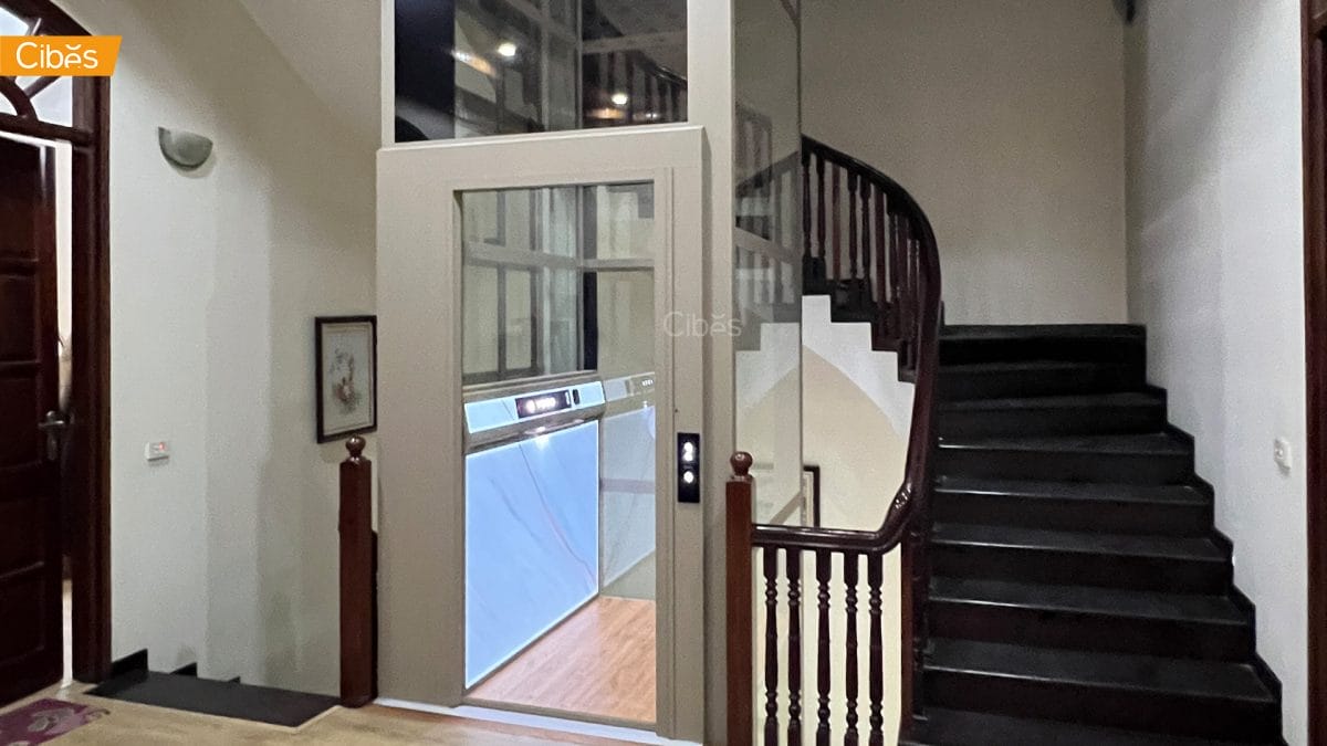Cibes lift Voyager home elevator 4s Cibes VOYAGER Aurora ลิฟท์บ้าน 4 ชั้น สี ORIENTAL GREY BEIGE (ขนาด 1100×1467)| ภาพตัวอย่างลิฟท์บ้าน