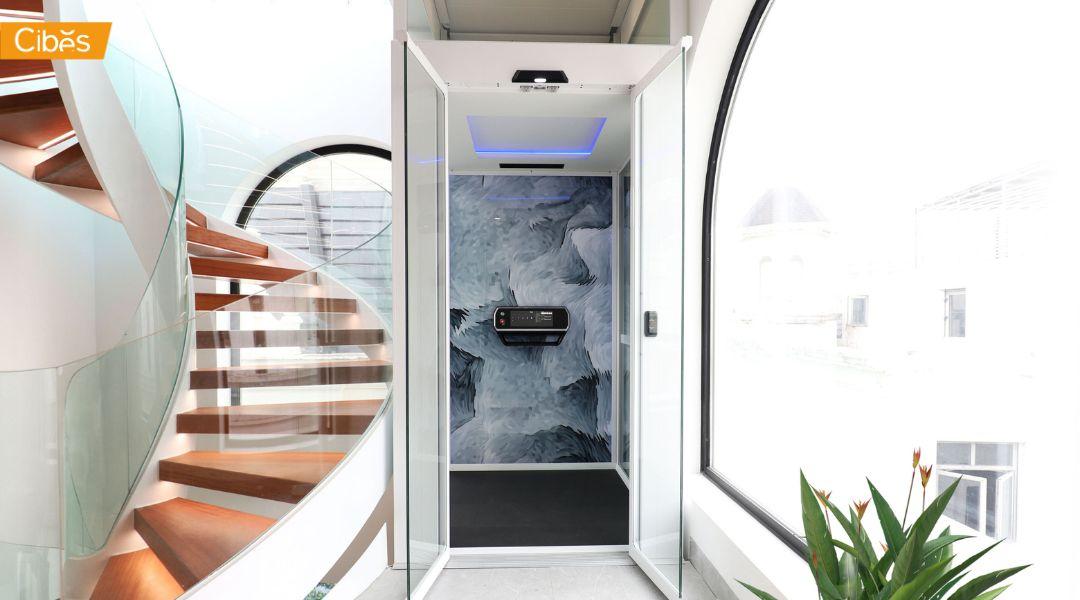 ลิฟท์บ้าน Cibes พร้อมเทคโนโลยี EcoSilent 2.0 ที่ช่วยประหยัดไฟและทำให้การเคลื่อนที่เงียบเหมือนอยู่ในห้องสมุด
