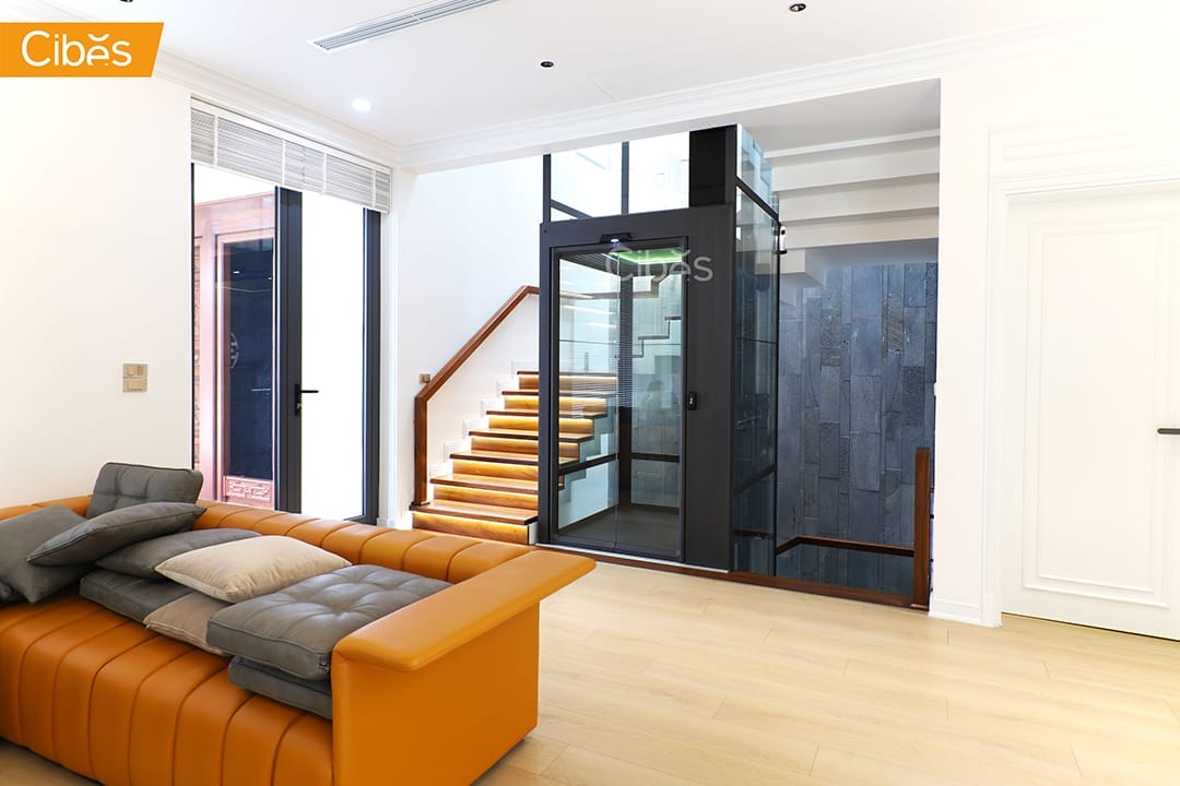 Cibes lift ลิฟท์บ้าน ลิฟท์กระจกกลางบันได 2 Cibes lift ลิฟท์บ้าน ลิฟท์กระจกกลางบันได 2