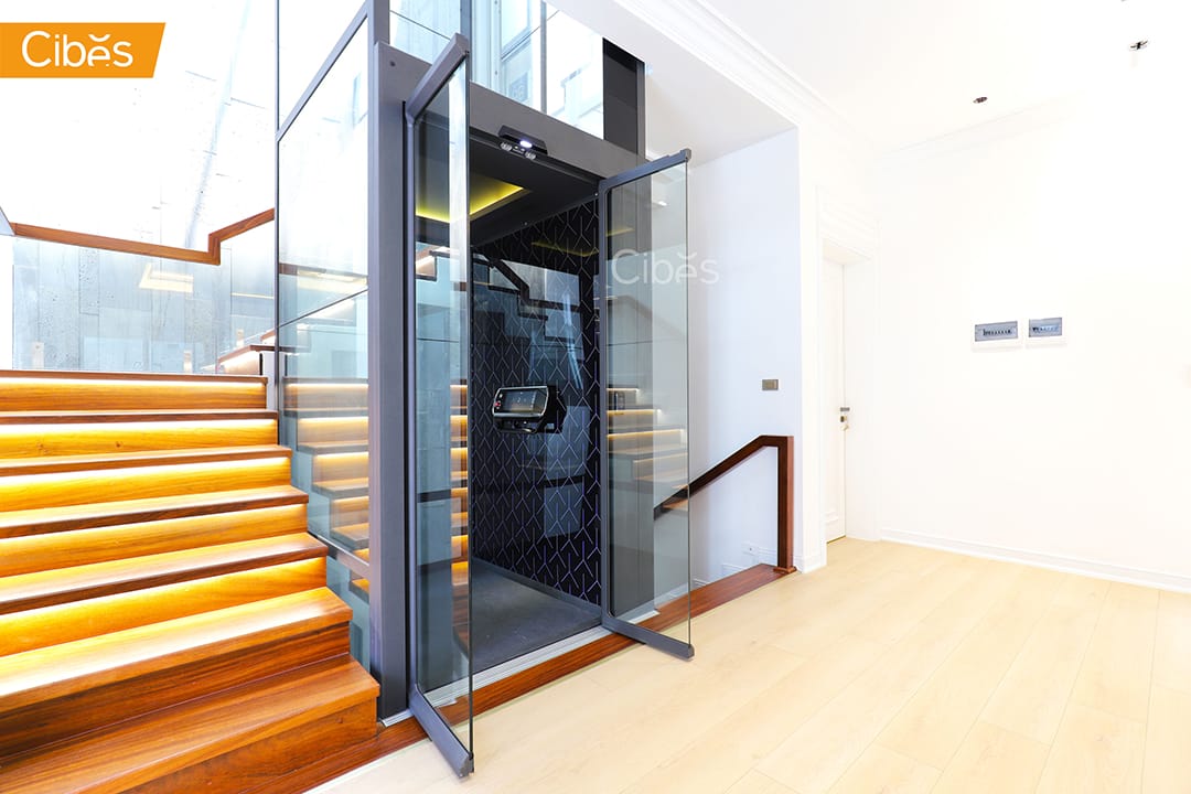 Cibes lift ลิฟท์บ้าน ลิฟท์กระจกกลางบันได 4 Cibes lift ลิฟท์บ้าน ลิฟท์กระจกกลางบันได 4