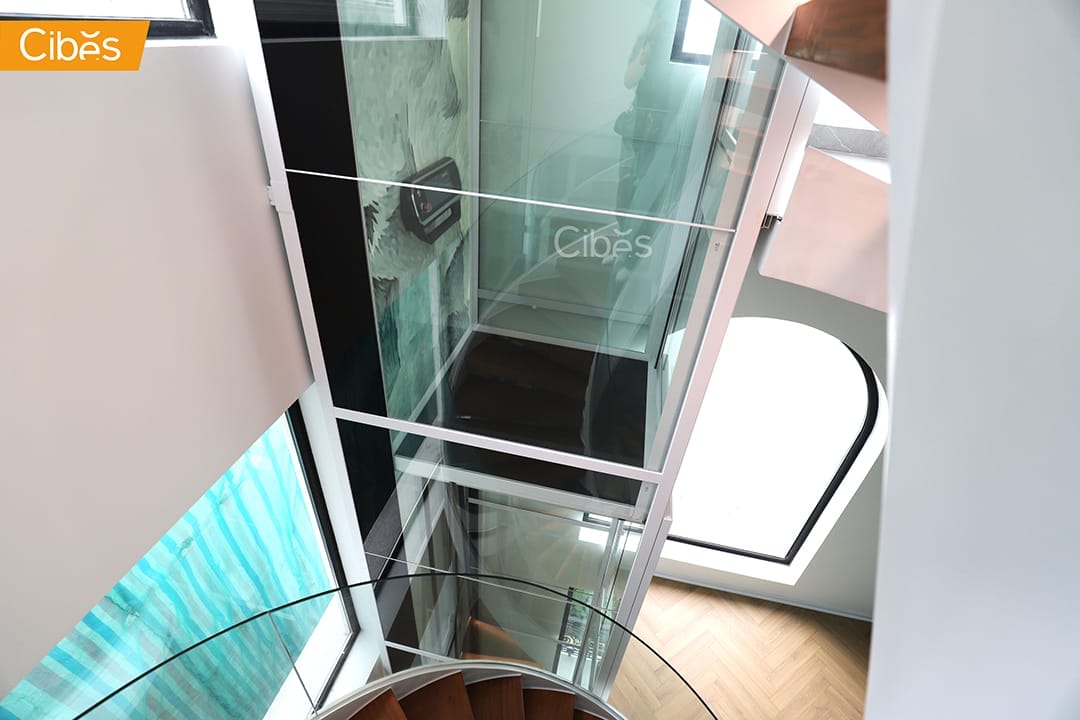 Cibes lift ลิฟท์บ้านลิฟท์กระจกกลางบันไดวน 5 Cibes lift ลิฟท์บ้านลิฟท์กระจกกลางบันไดวน 5