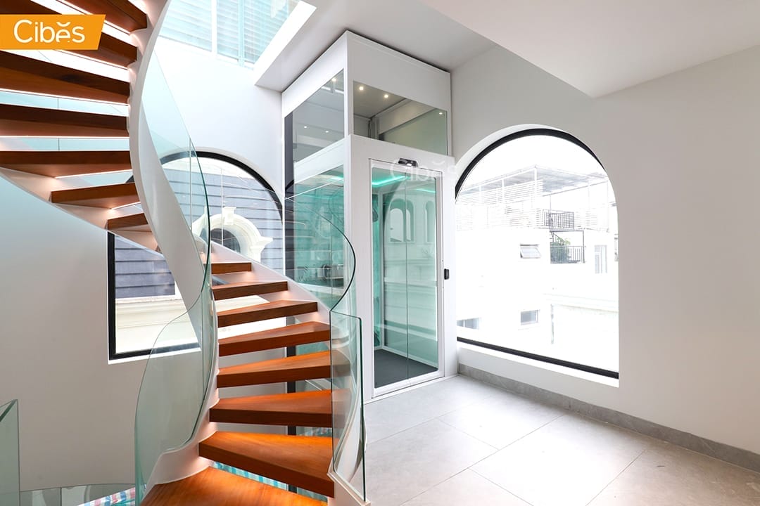 Cibes lift ลิฟท์บ้านลิฟท์กระจกกลางบันไดวน 6 Cibes lift ลิฟท์บ้านลิฟท์กระจกกลางบันไดวน 6