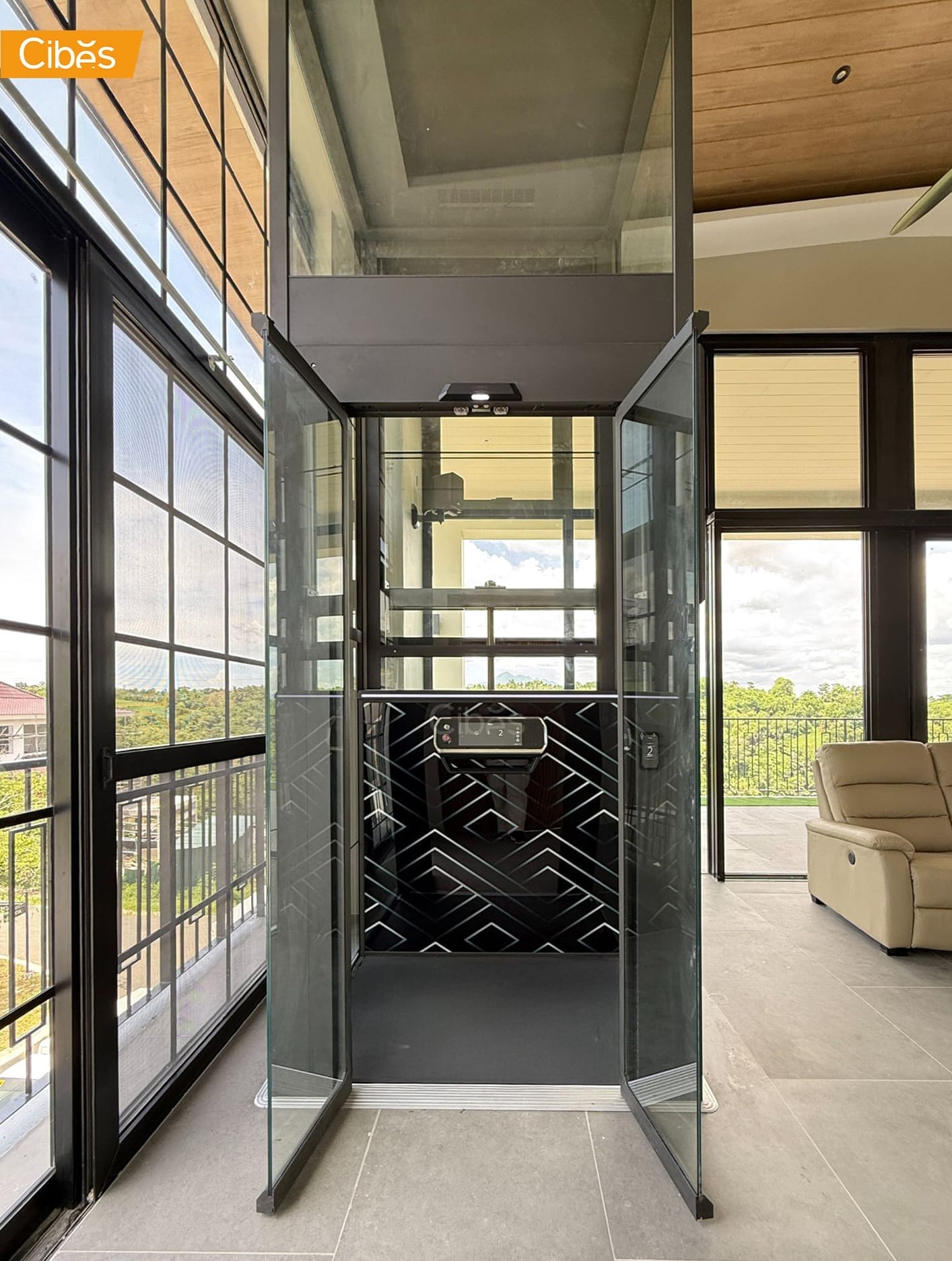V80 Ga ลิฟท์บ้านกระจก ลิฟท์ภายในบ้าน Cibes7 V80 Ga ลิฟท์บ้านกระจก ลิฟท์ภายในบ้าน Cibes7