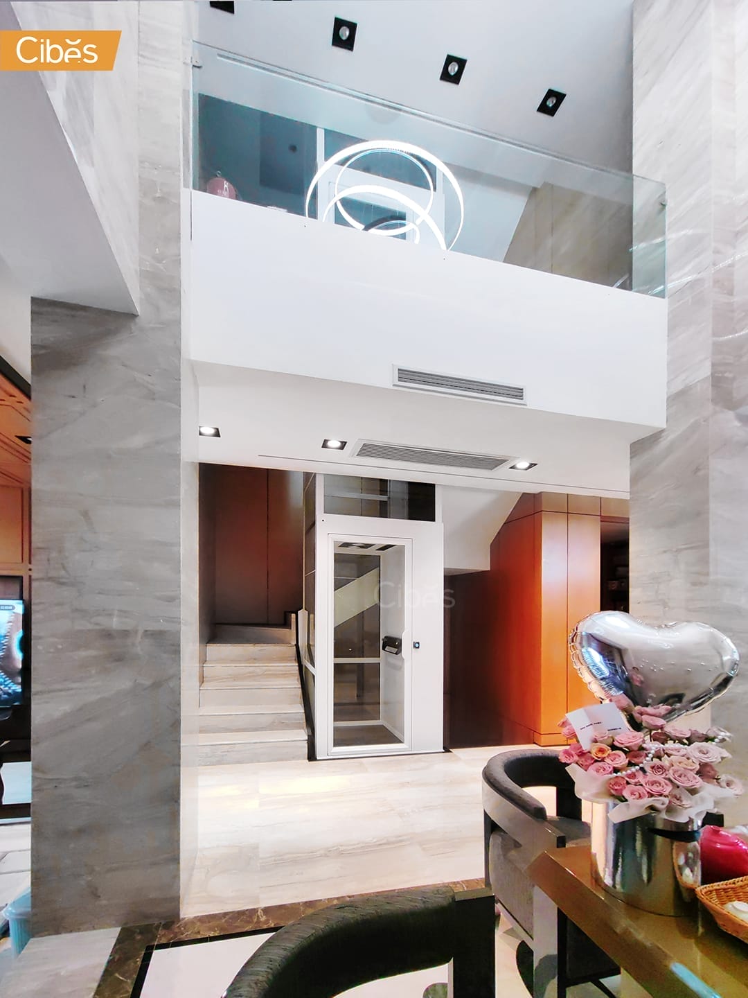 V90 ele Cibes Liftลิฟท์กลางบันได ลิฟท์ภายใน 3