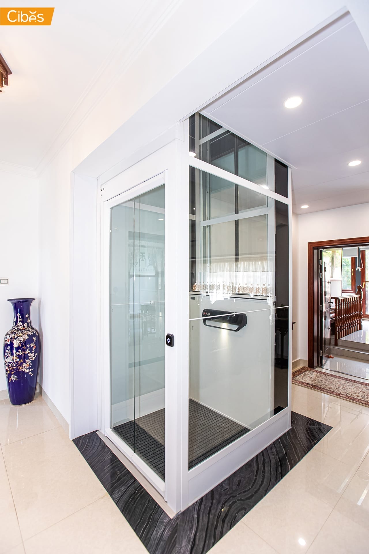 cibes V80 ele ลิฟท์บ้านสีขาว ลิฟท์บ้านกระจก 3 cibes V80 ele ลิฟท์บ้านสีขาว ลิฟท์บ้านกระจก 3