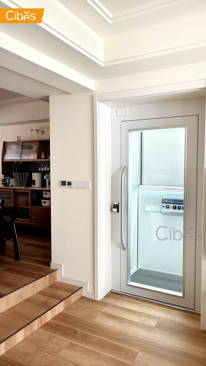 ลิฟท์บ้านขนาดเล็ก Cibes Uno ลิฟท์ในปล่อง 1 ลิฟท์บ้านขนาดเล็ก Cibes Uno ลิฟท์ในปล่อง 1