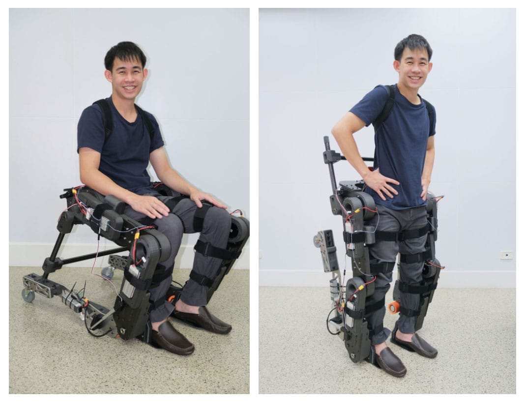 รศ.ดร.รณพีร์ ชัยเชาวรัตน์ ได้ทดลองสวมใส่ Wheelchiar Exoskeleton ภาพอ้างอิงจาก